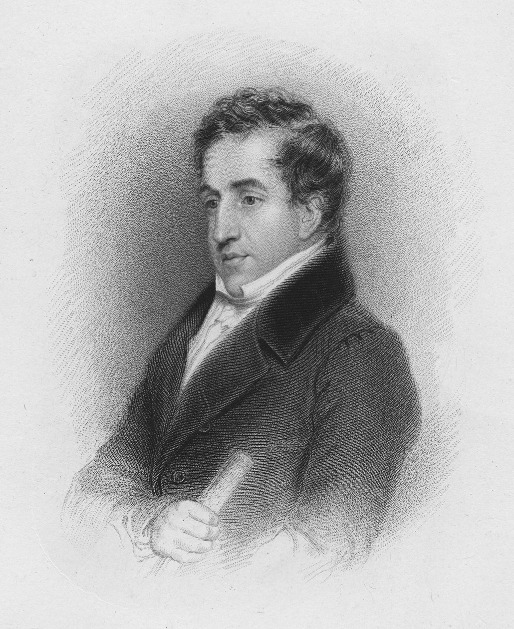 John Cam Hobhouse, ca. 1821 av Abraham Wivell