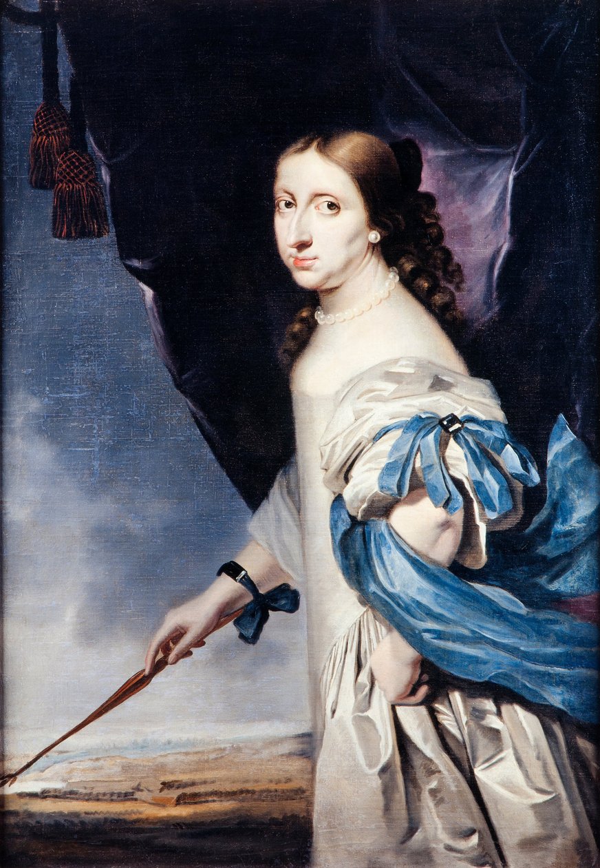 Portrett av dronning Christina av Sverige 1626-1689, 1661 av Abraham Wuchters