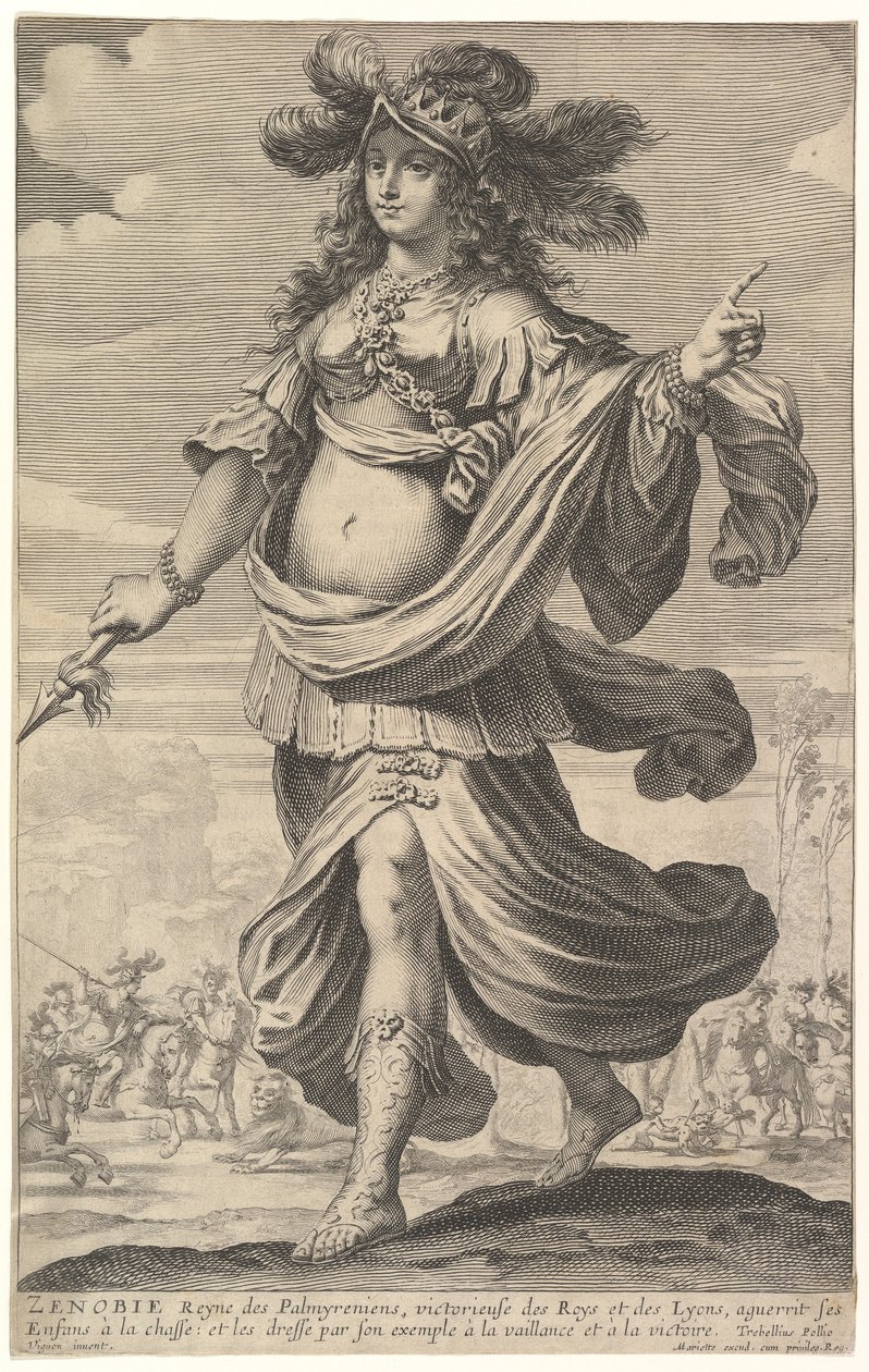 Zenobia, en illustrasjon fra Pierre Le Moynes 