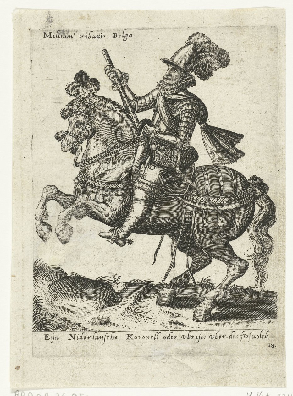 Kommandør for nederlandsk rytter av Abraham de Bruyn (attributed to)