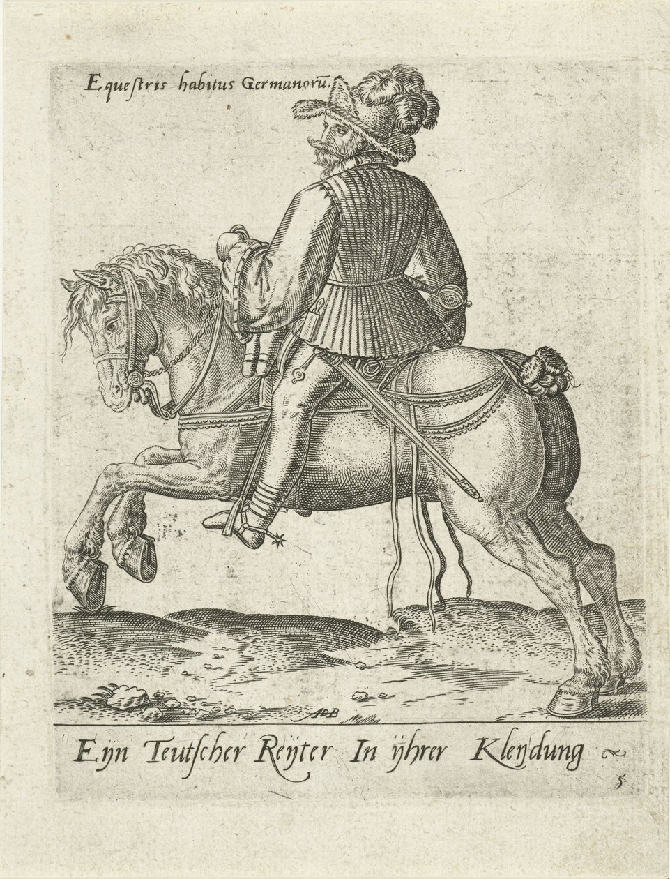 tysk rytter av Abraham de Bruyn