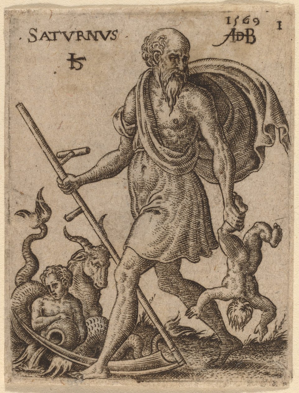 Saturn av Abraham de Bruyn