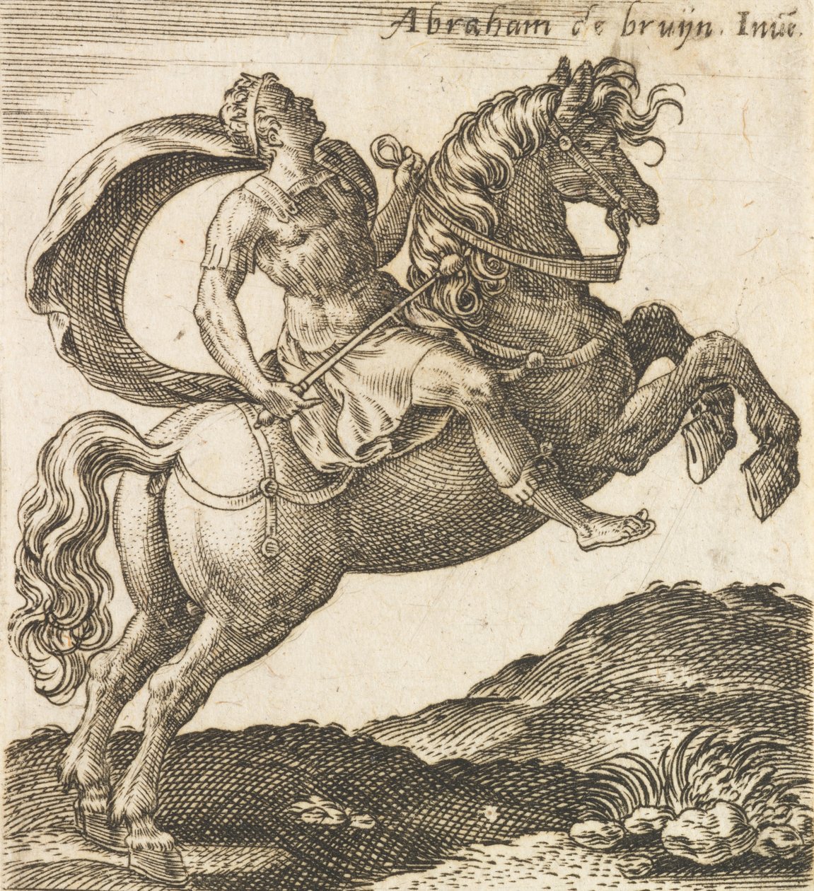 Titus Vespasianus fra Twelve Caesars on Horseback, ca. 1565-1587., ca. 1565-1587. av Abraham de Bruyn