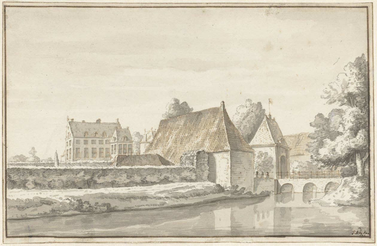 Huset i Dort, nær Gorssel av Abraham de Haen (II)