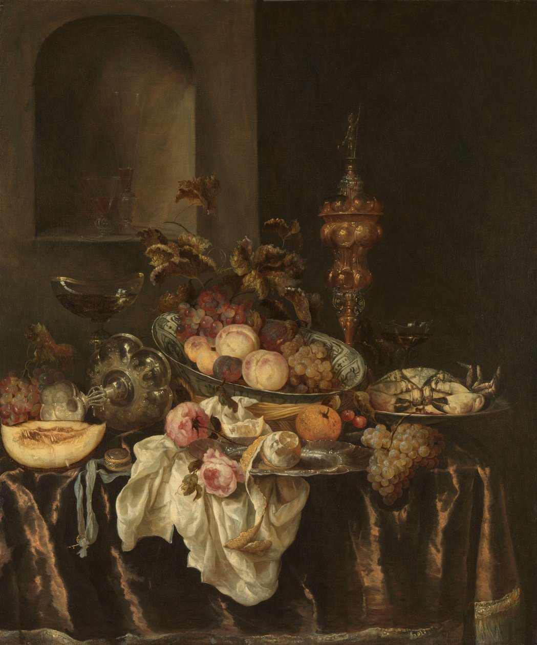Stilleben av Abraham van Beyeren (attributed to)