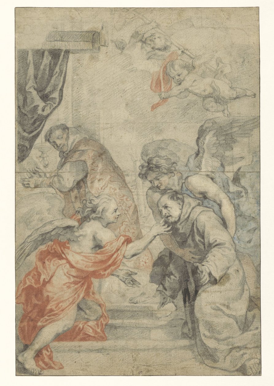 Nattverden til Saint Bonaventura av Abraham van Diepenbeeck