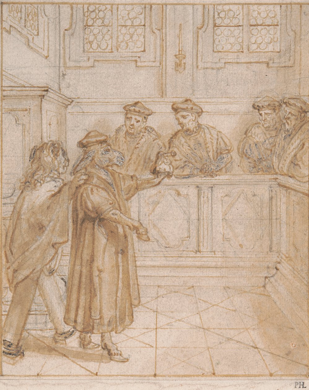 Doctor Ass (A Satire on the Law) av Abraham van Diepenbeeck