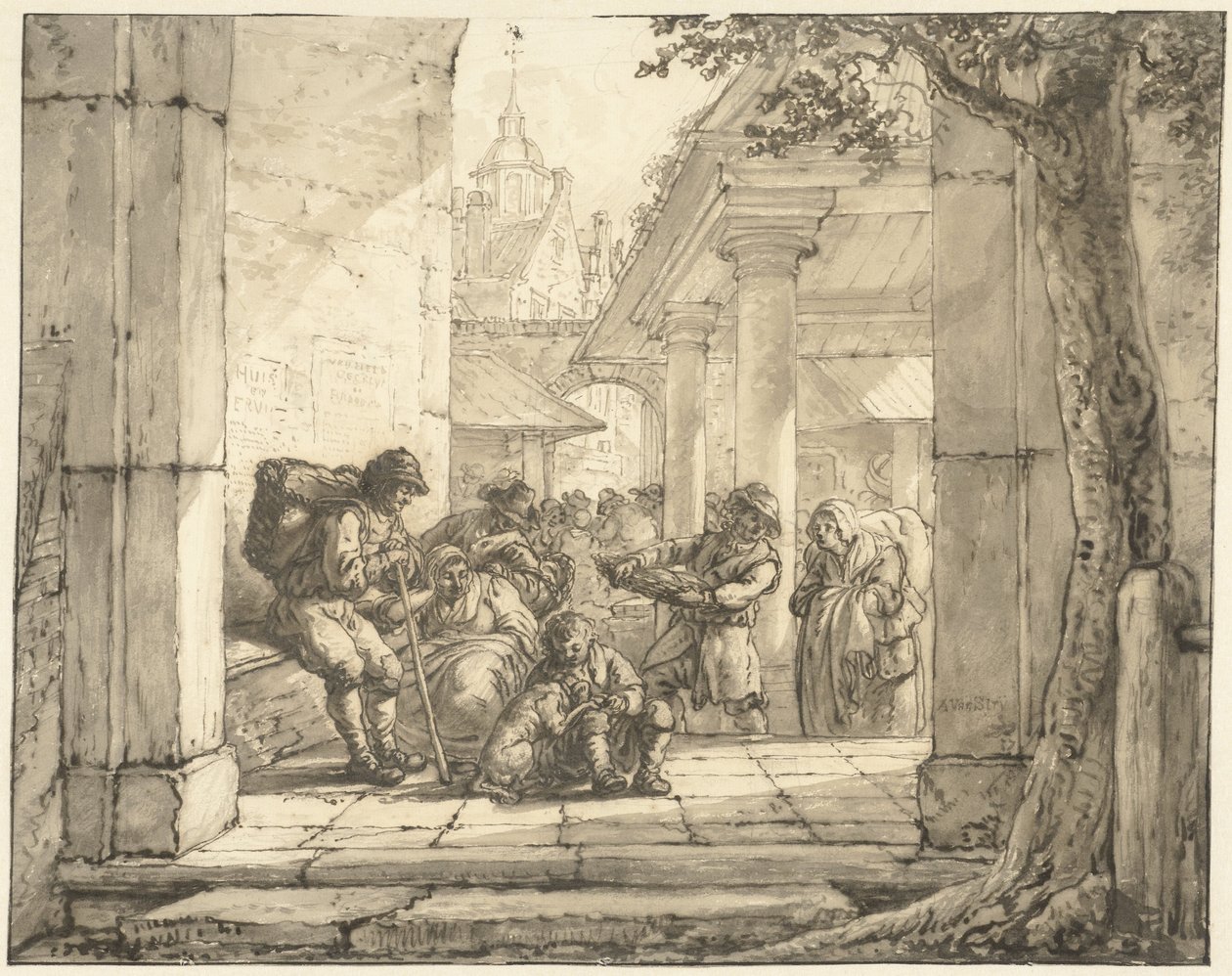 Marked i en by av Abraham van Strij (I)