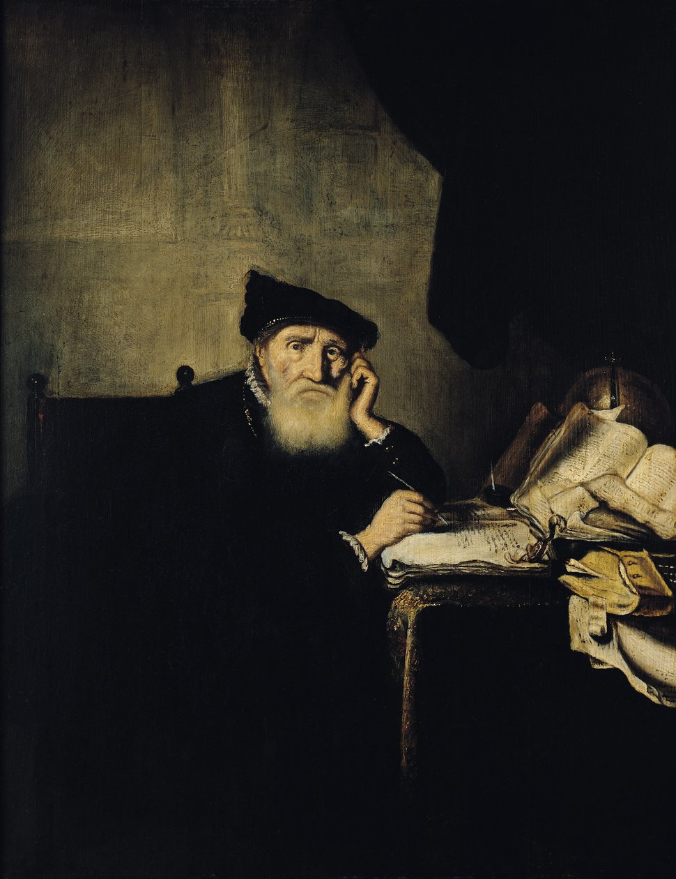 En filosof i hans studie av Abraham van den Hecken