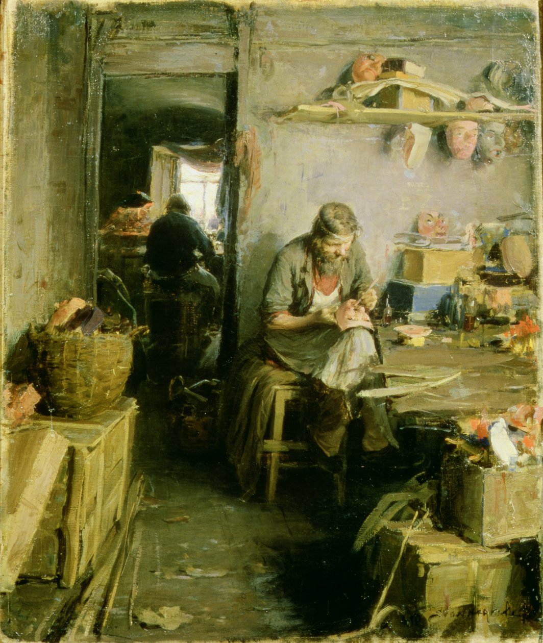 I Mask Studio, 1897 av Abram Efimovich Arkhipov
