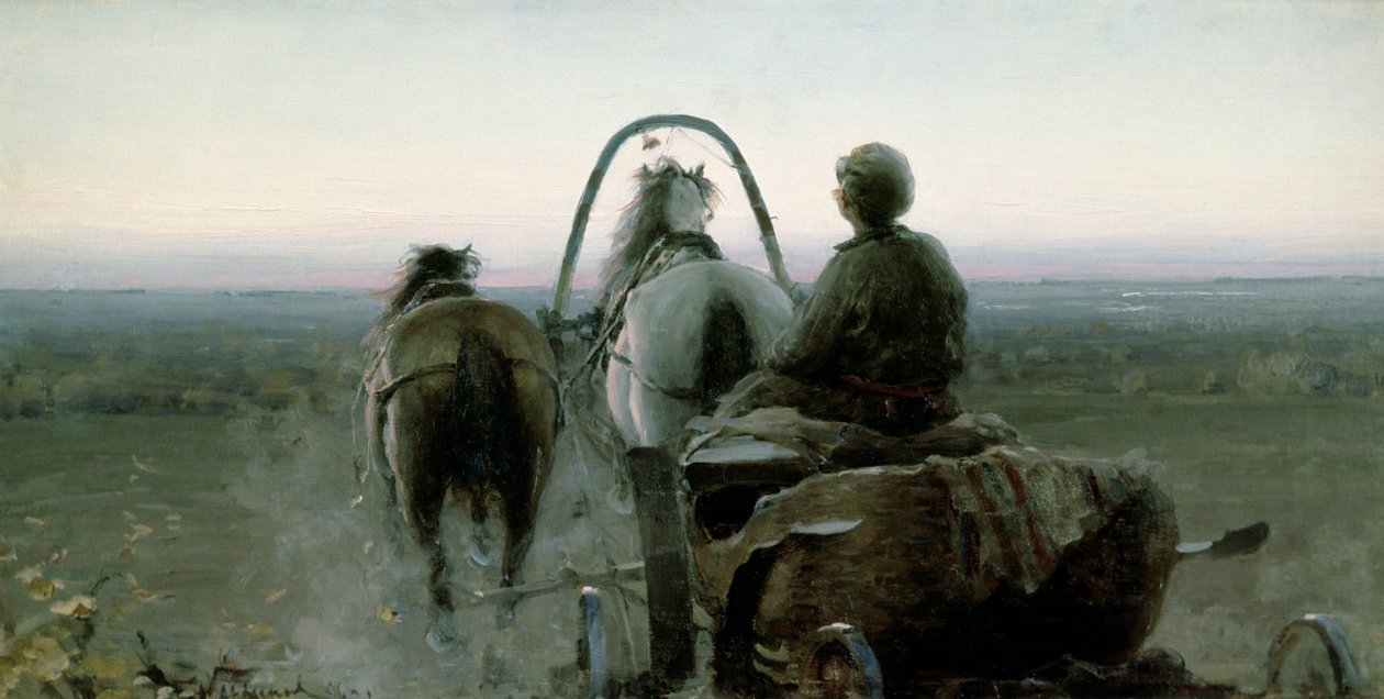 Returreisen, 1896 av Abram Efimovich Arkhipov