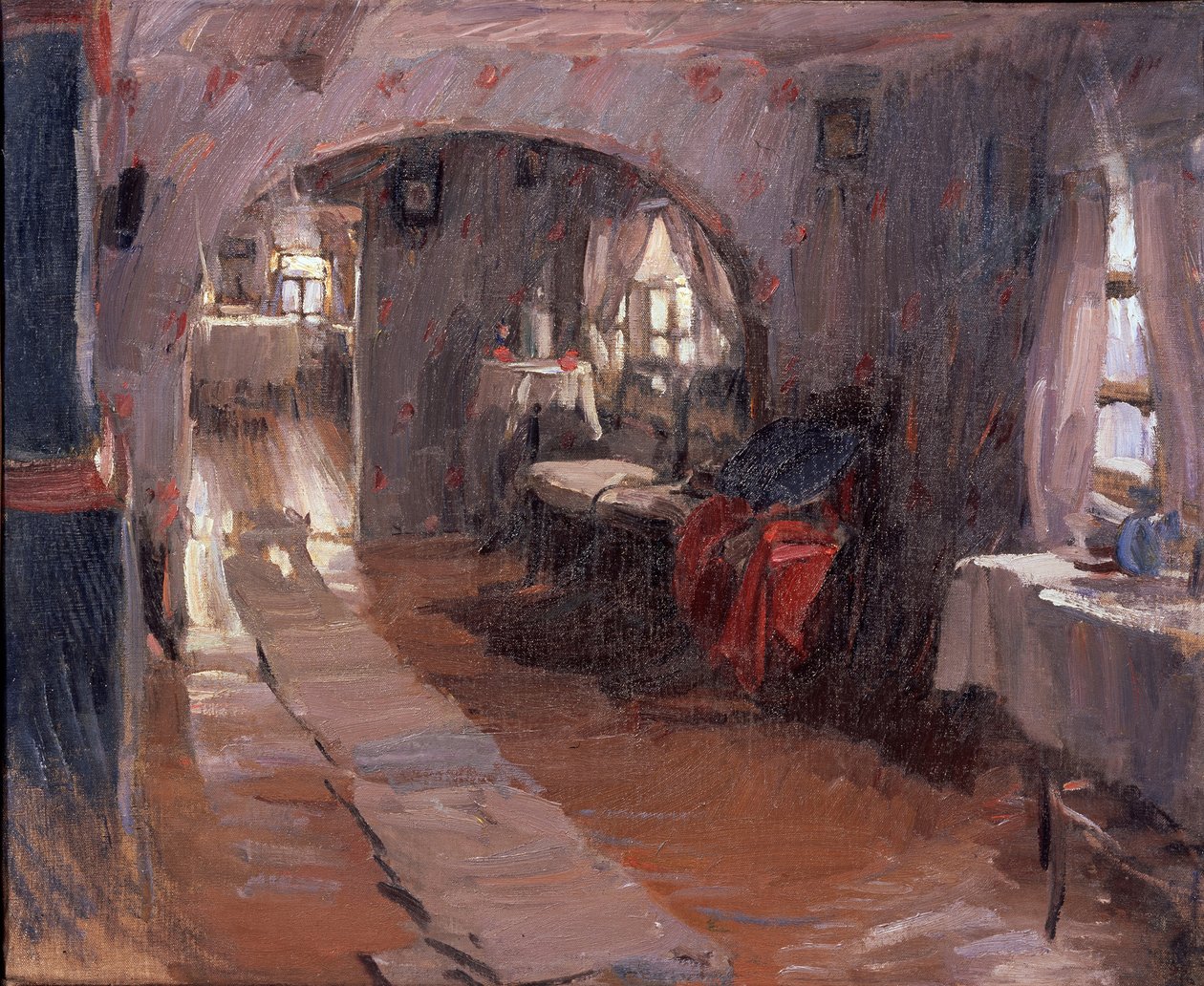 I et landsted, 1914 av Abram Efimovich Arkhipov