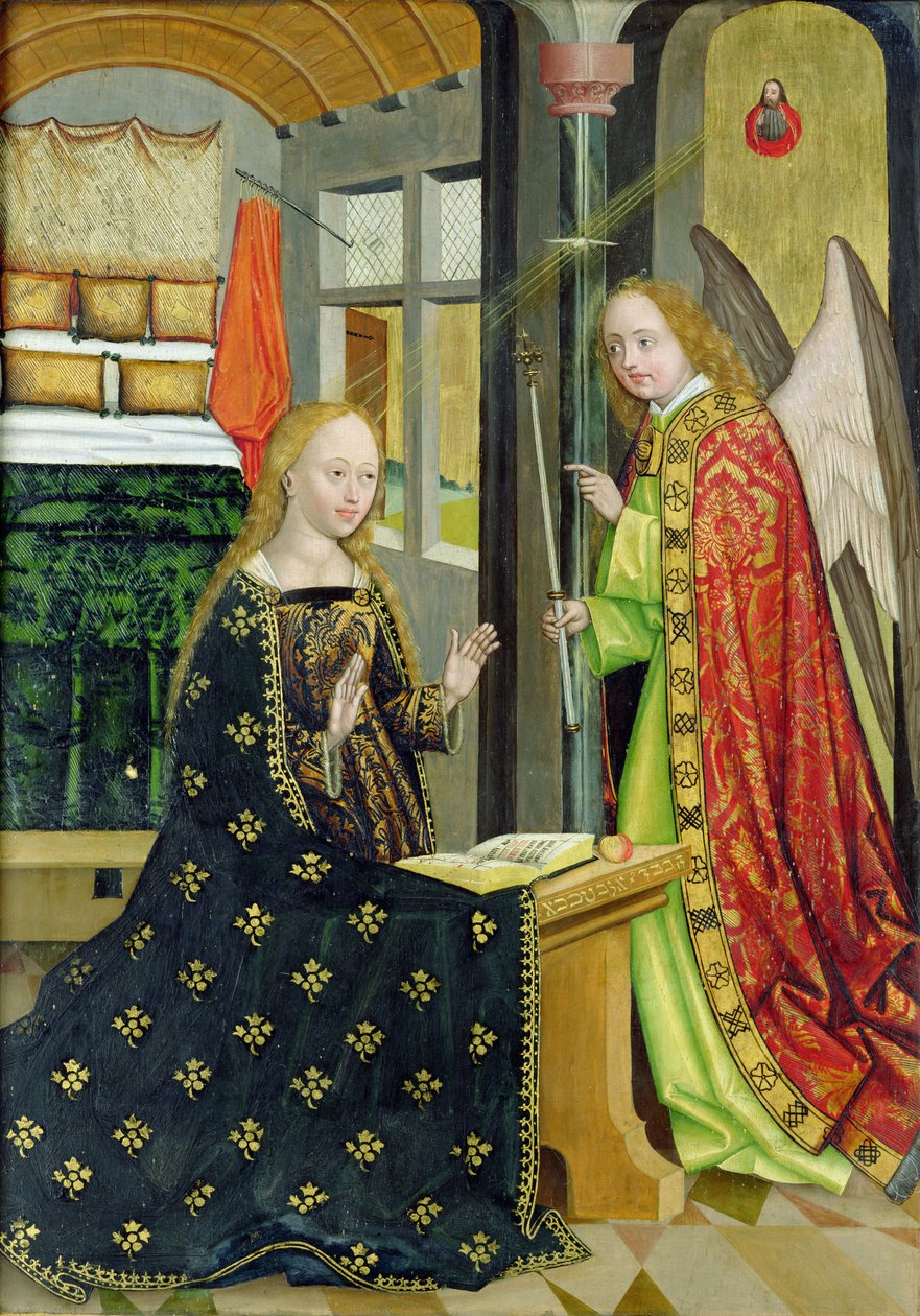 Kunngjøring, fra kuppelalteret, 1499 (tempera på panel) av Absolon Stumme