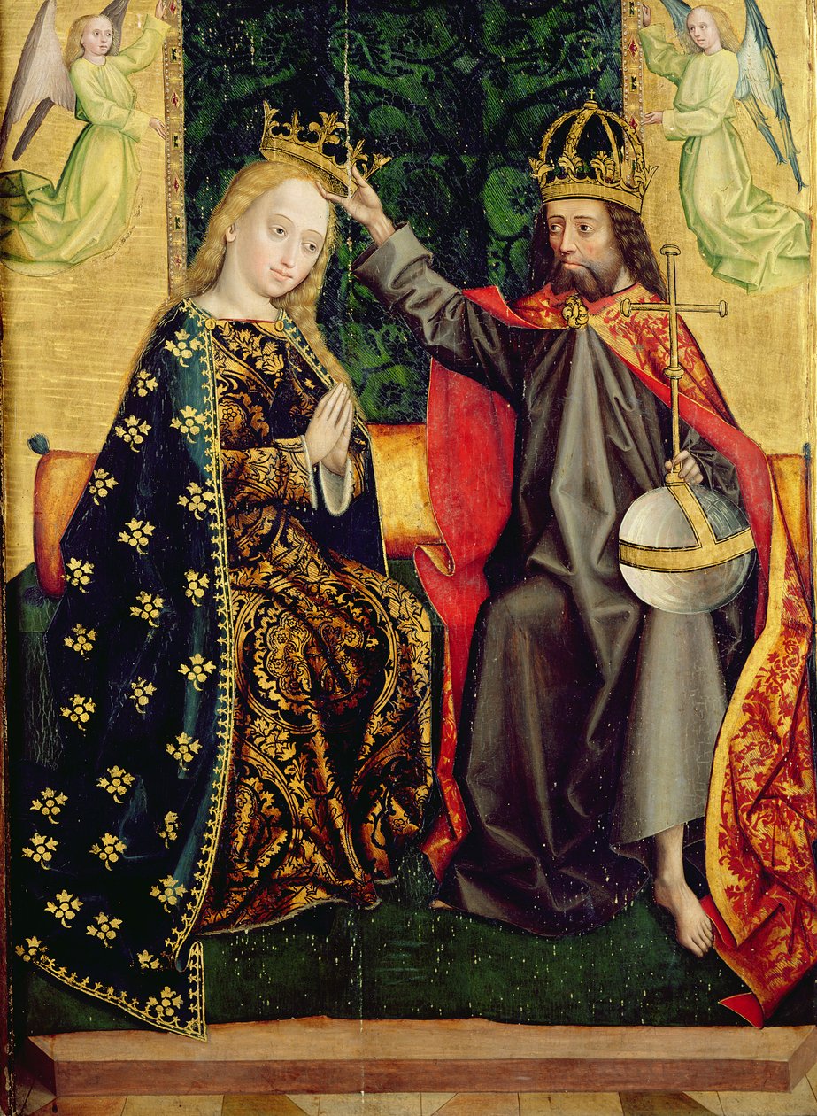 The Virgin Enthroned, fra Dome Altar, 1499 (tempera på panel) av Absolon Stumme
