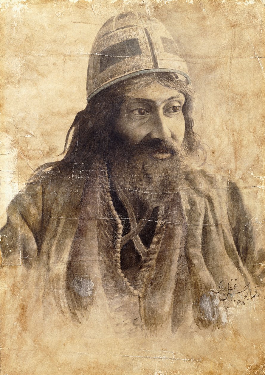 En dervisj, ca. 1851-2 av Abul Hassan Ghaffari