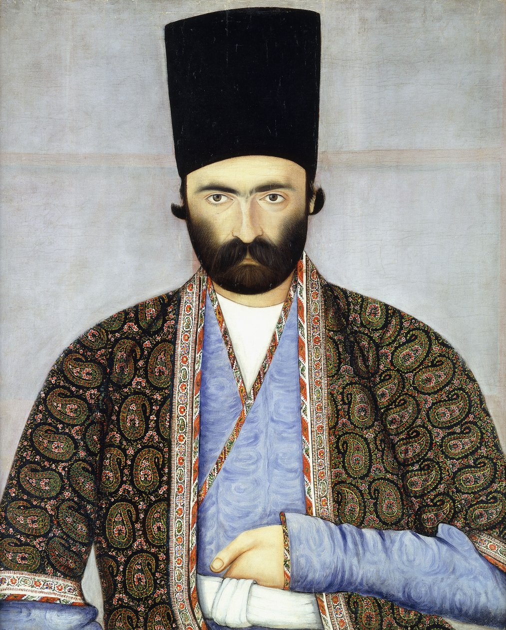 Portrett av F "Imad Al-Dawla, Imam Quli Khan, ca. 1855-1860 av Abul Hassan Ghaffari