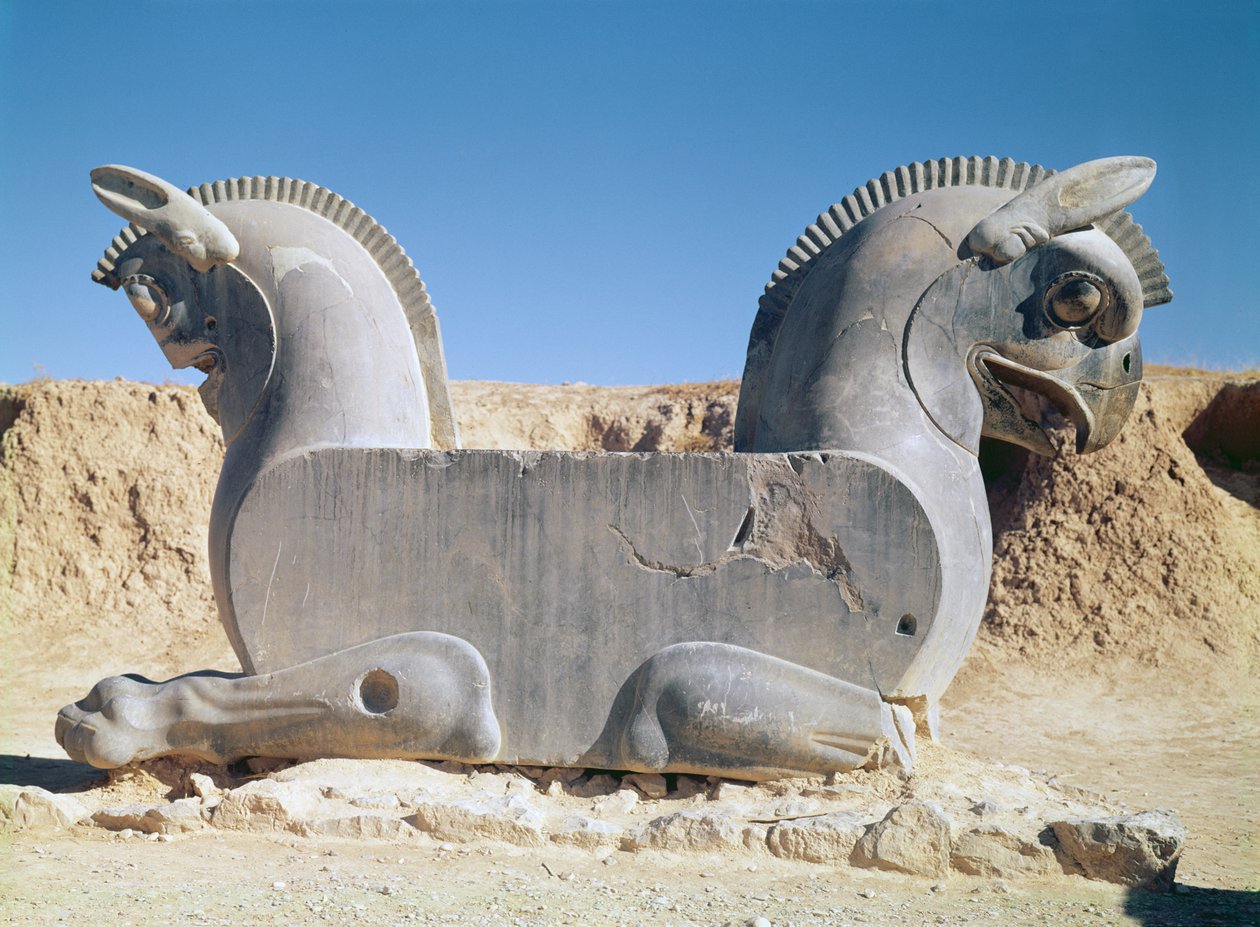 Dobbel Griffin fra en hovedstad, Achaemenian periode, av Achaemenid