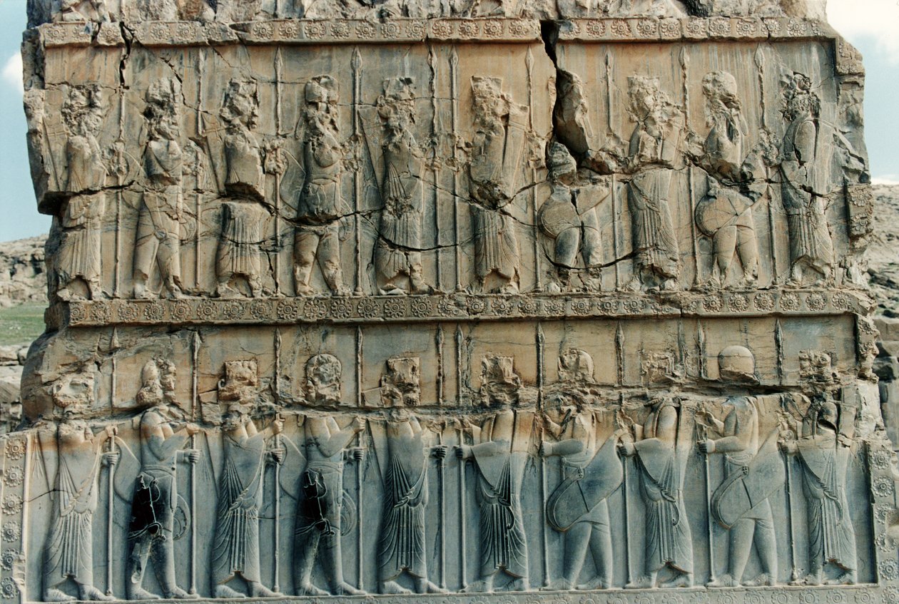 Persiske soldater, fra den nordlige døråpningen til Xerxes-palasset av Achaemenid