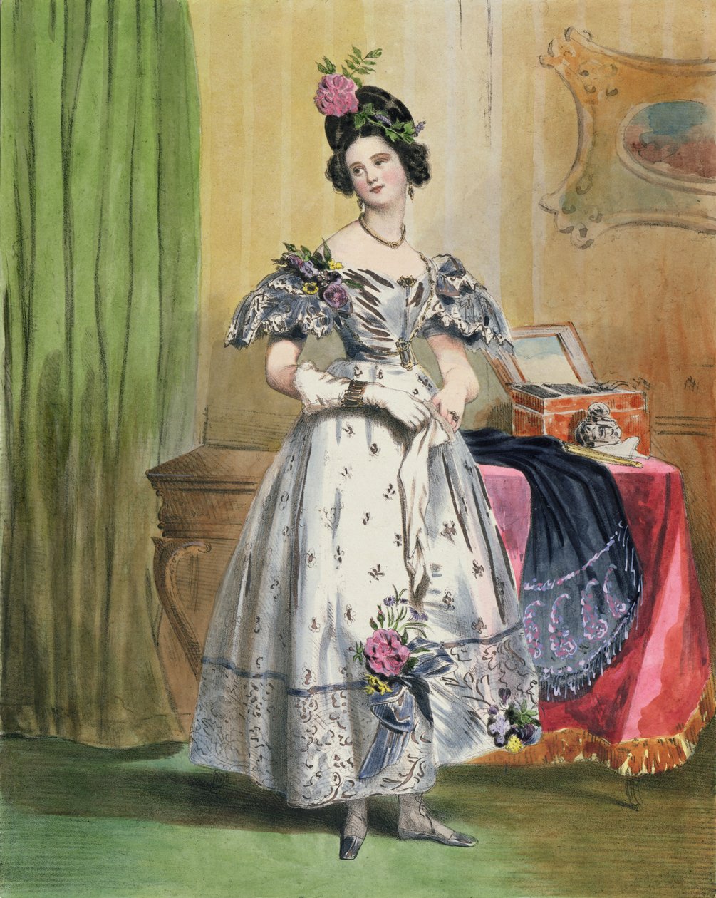 Klokken elleve om kvelden, 1830-48 av Achille Devéria
