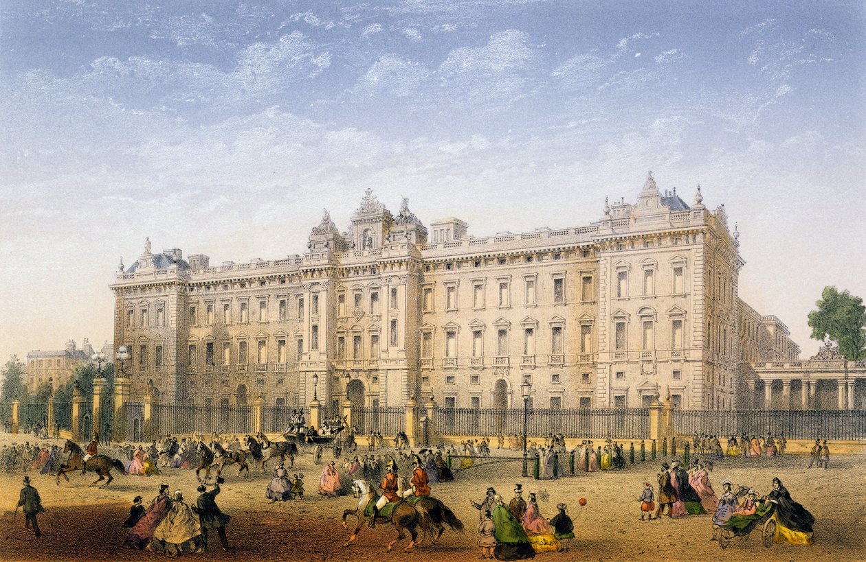 Buckingham Palace, ca. 1862 av Achille Louis Martinet