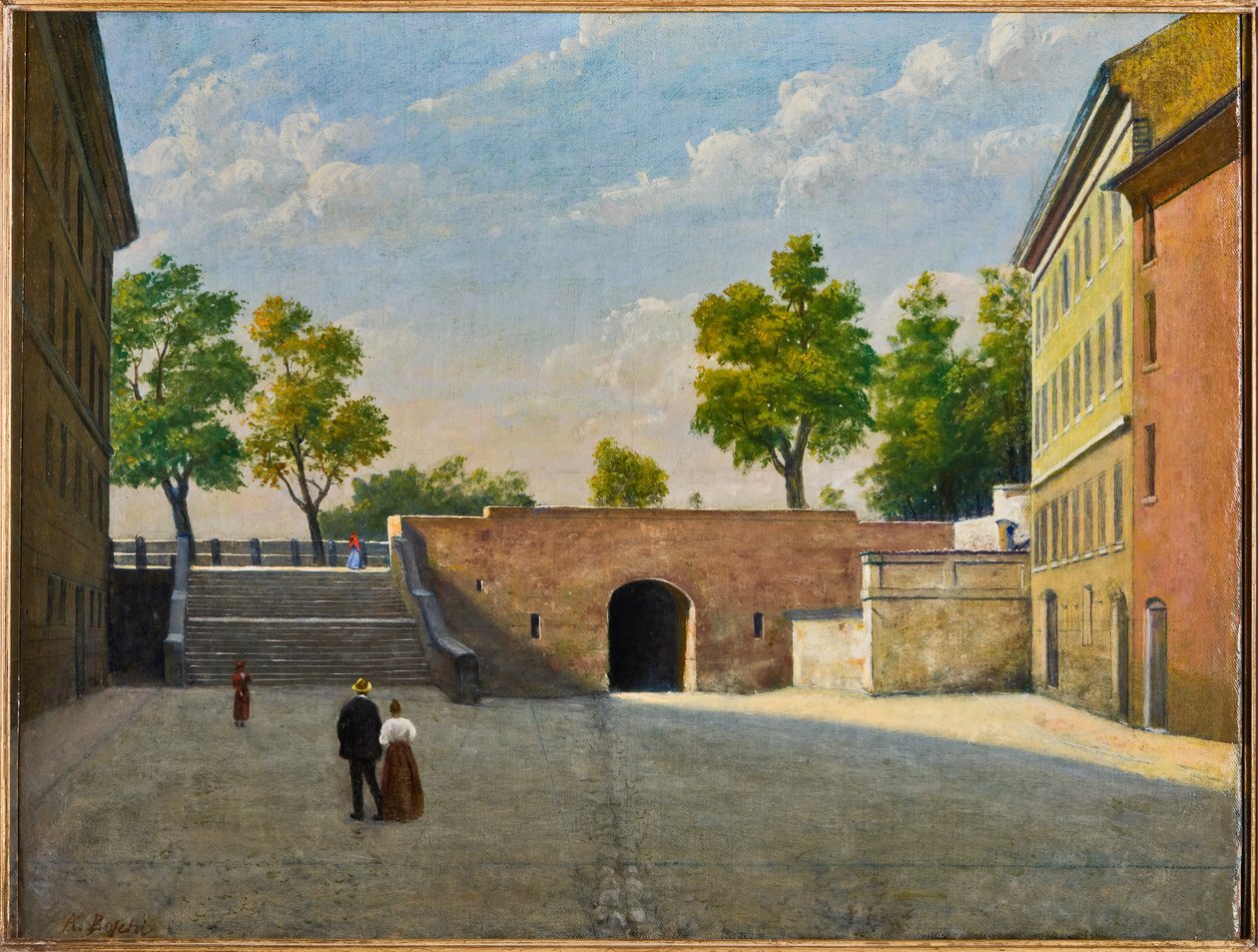 Porta Bologna i Modena (olje på lerret) av Achille Boschi