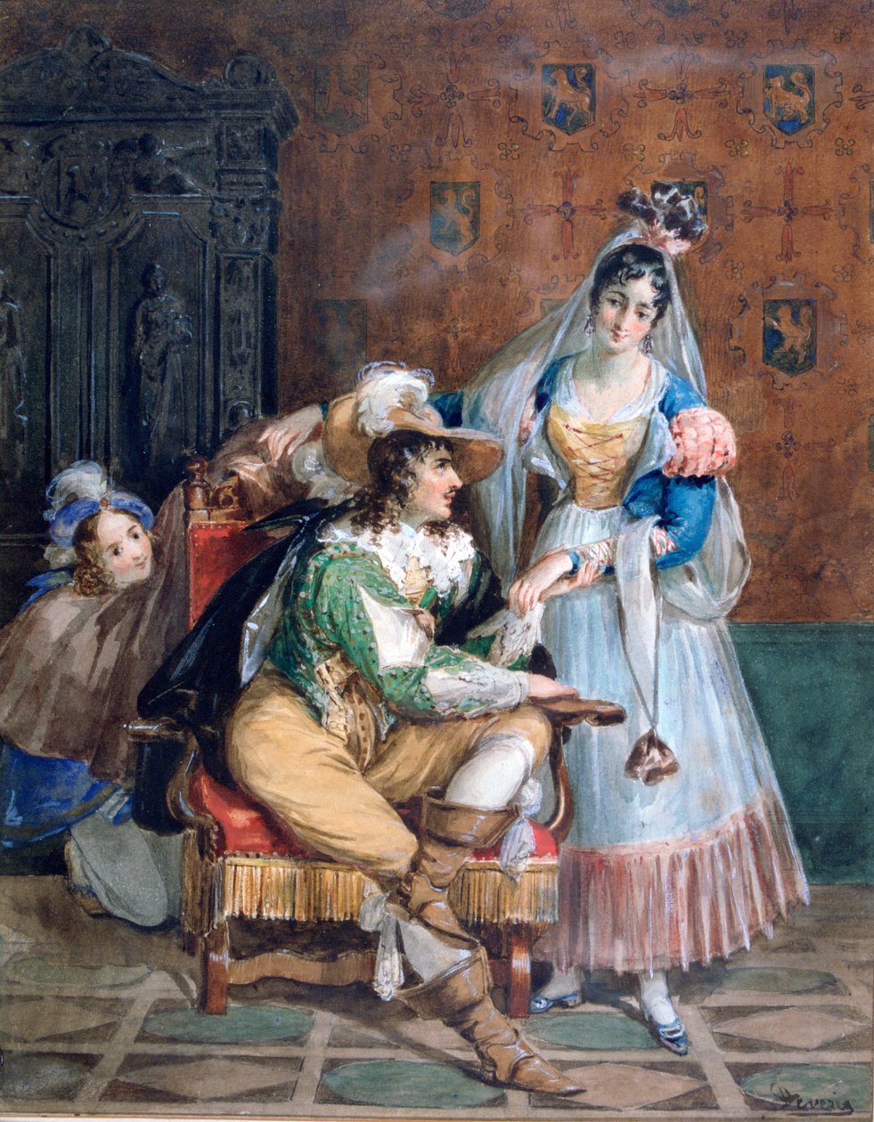 De kunne, c1820-1857 av Achille Devéria