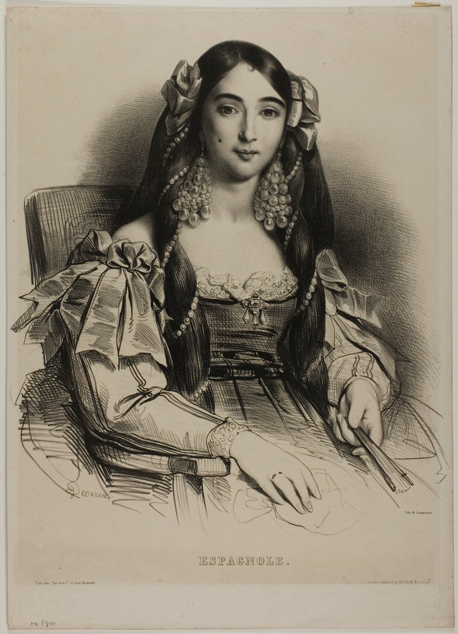 Portrett av en spansk kvinne av Achille Devéria