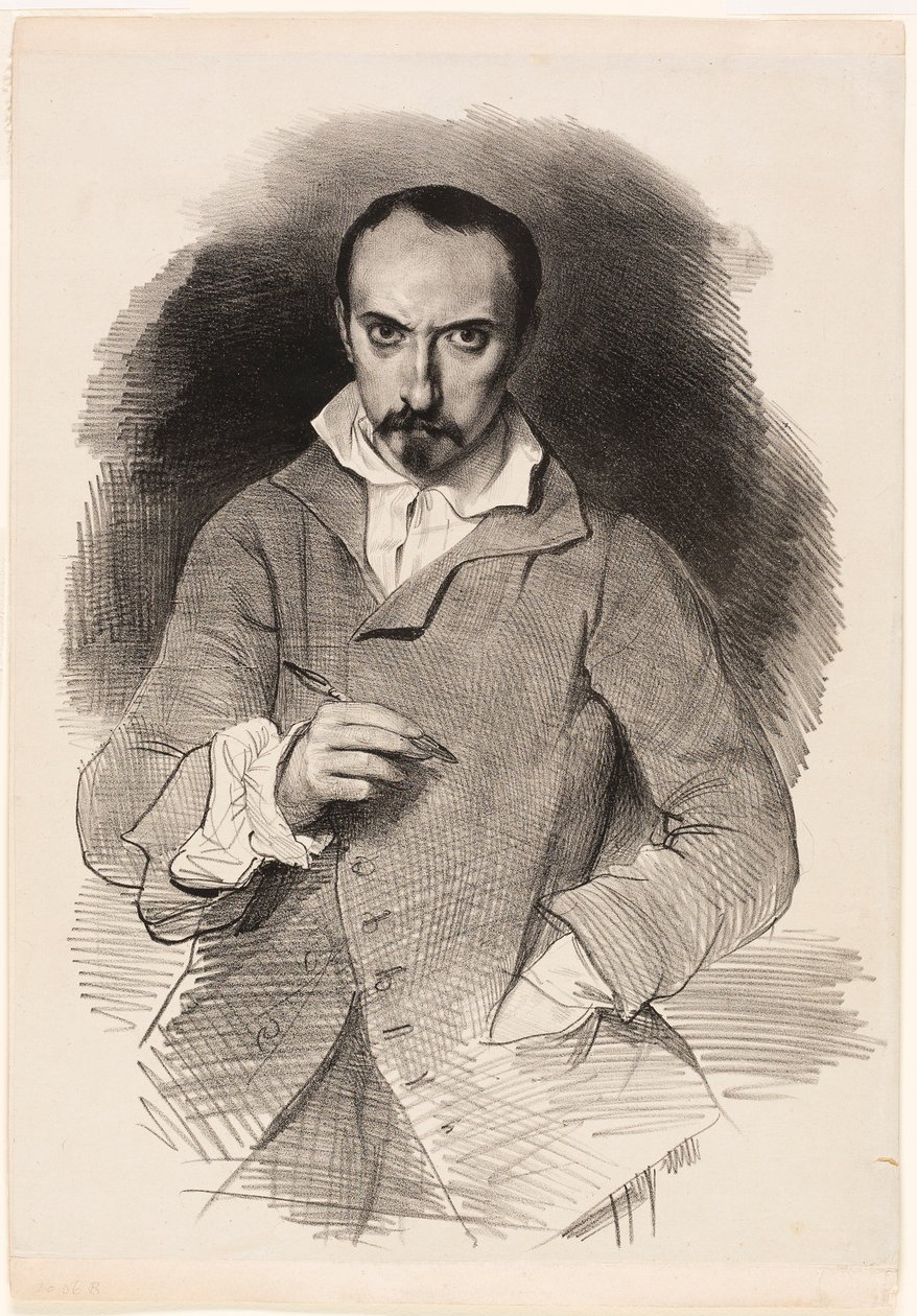 Selvportrett av Achille Devéria