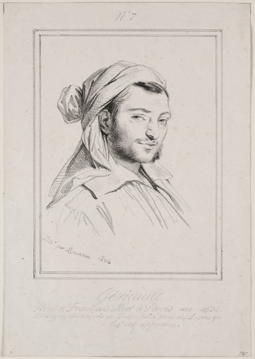 Theodore Gericault av Achille Devéria