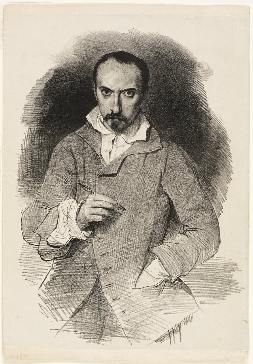 Selvportrett av Achille Devéria