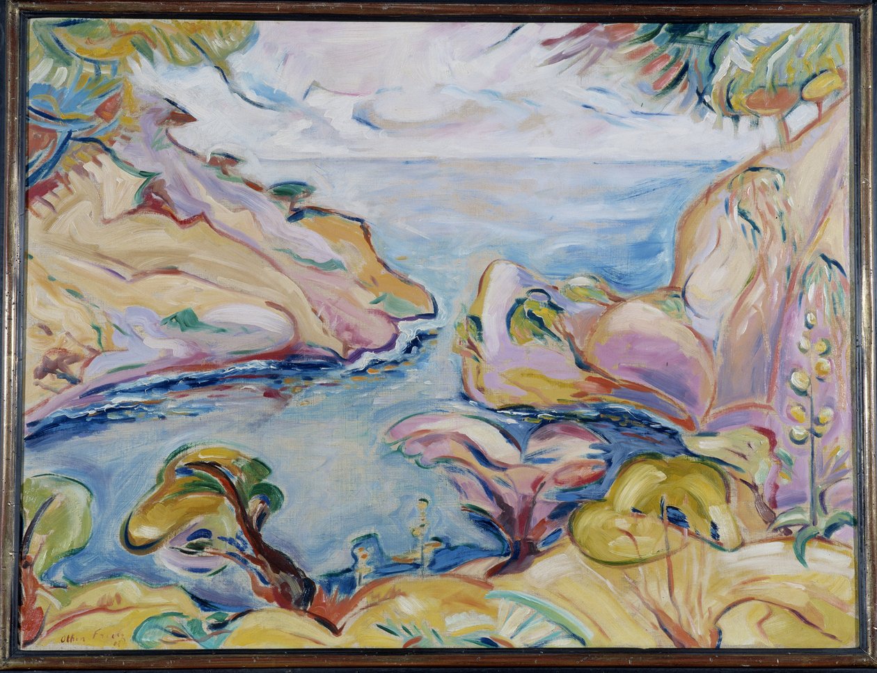Calanque of Figuerolles i La Ciotat Achille-Emile (Achille Emile) Othon Friesz (1879-1949) 1907 Obligatorisk omtale: Samling av stiftelsen hilsen de Provence, Marseille av Achille Emile Othon Friesz