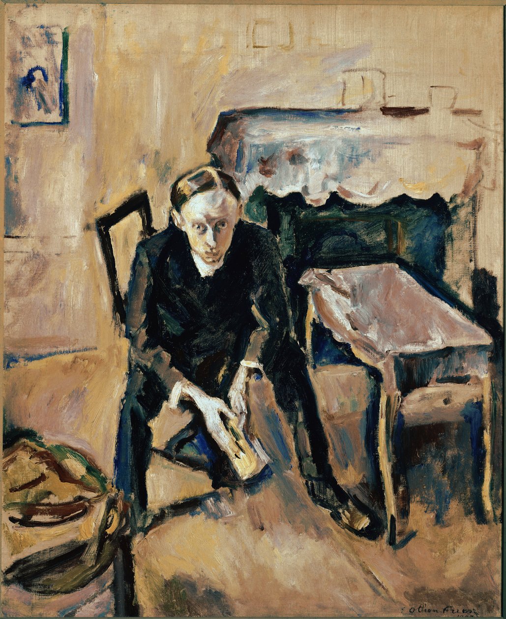 Portrett av den franske forfatteren Fernand Fleuret (olje på lerret av Achille Emile Othon Friesz