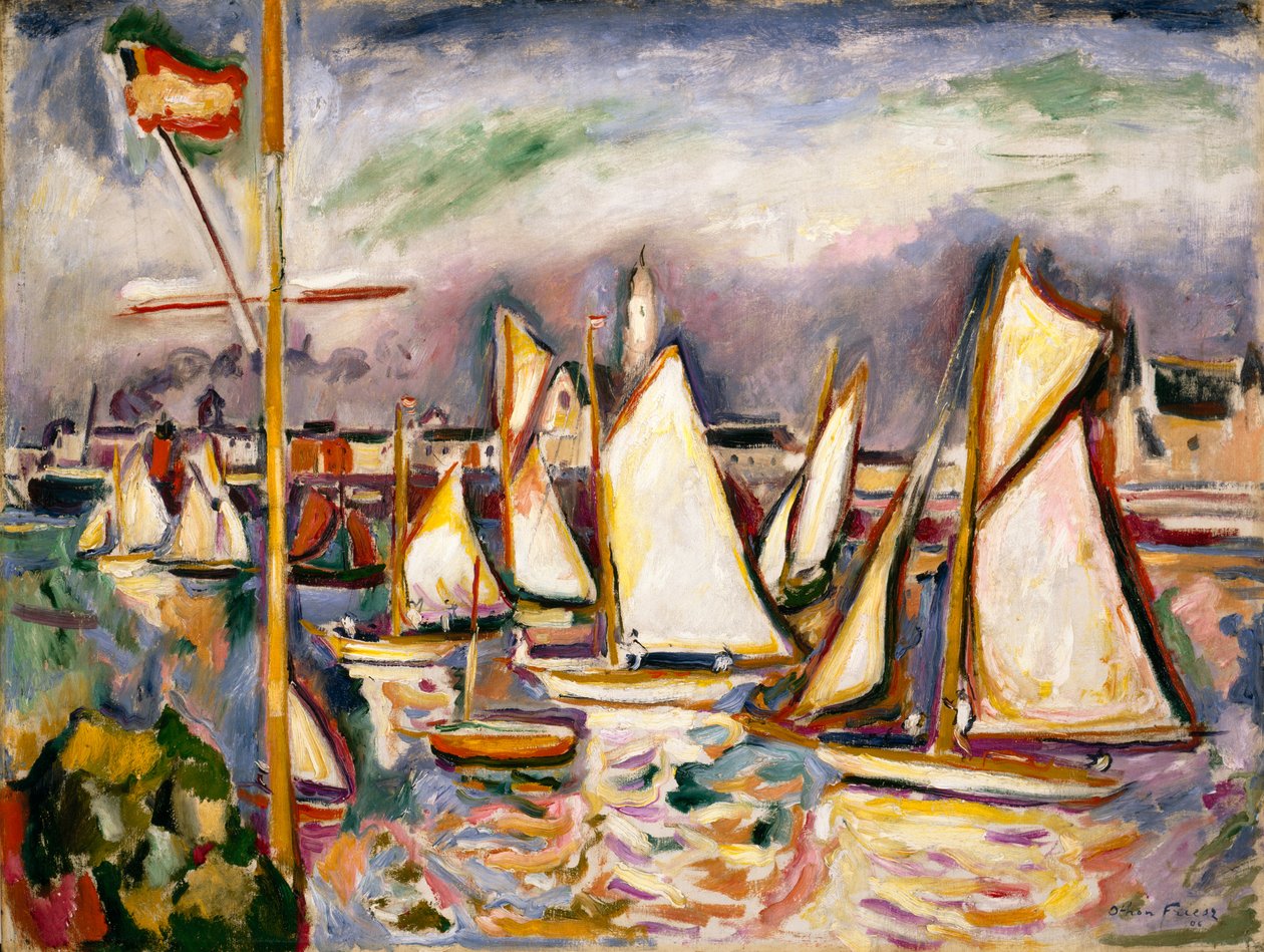 Regattaen i Antwerpen av Achille Emile Othon Friesz