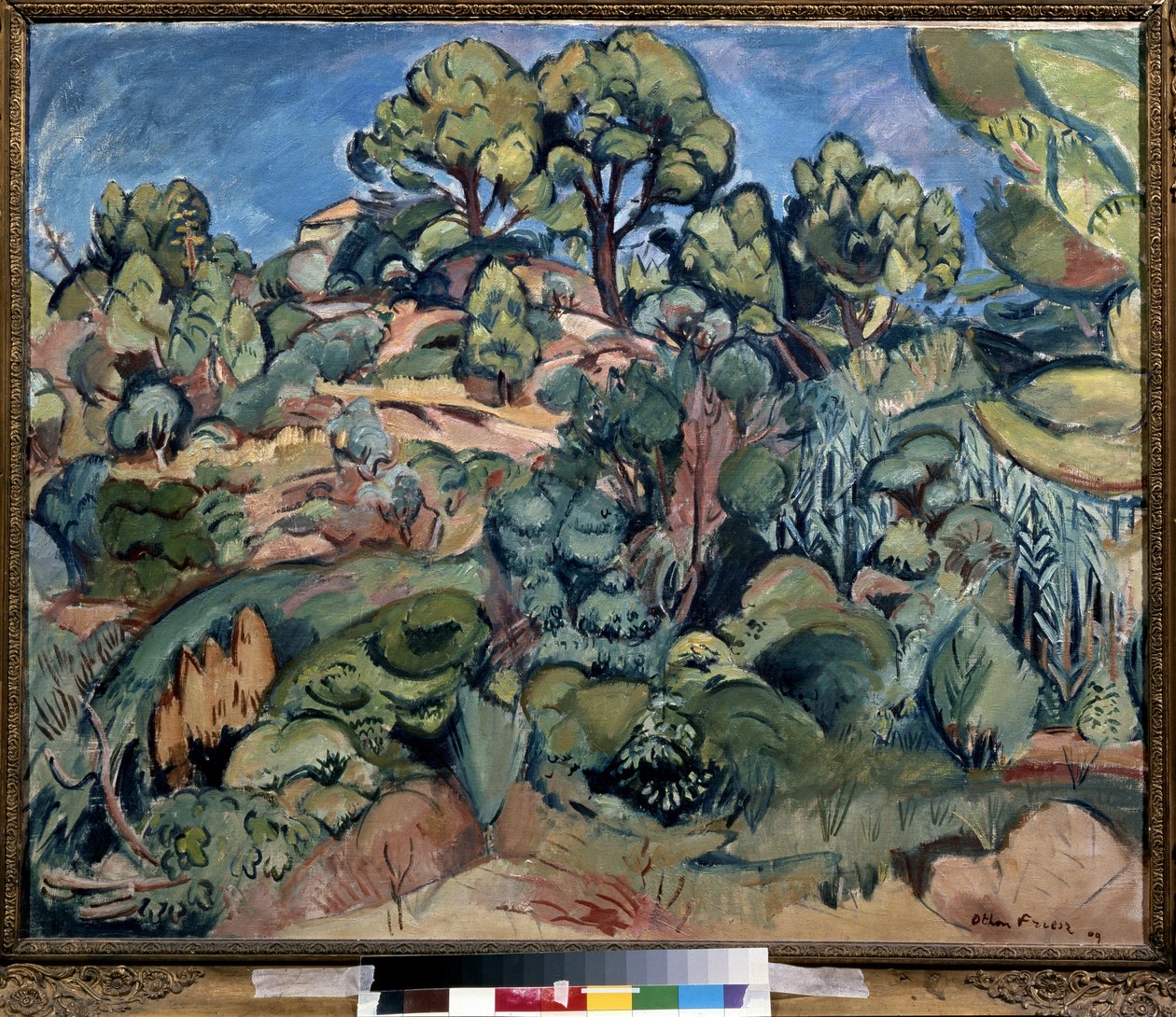 Trær i Cassis av Achille Emile Othon Friesz