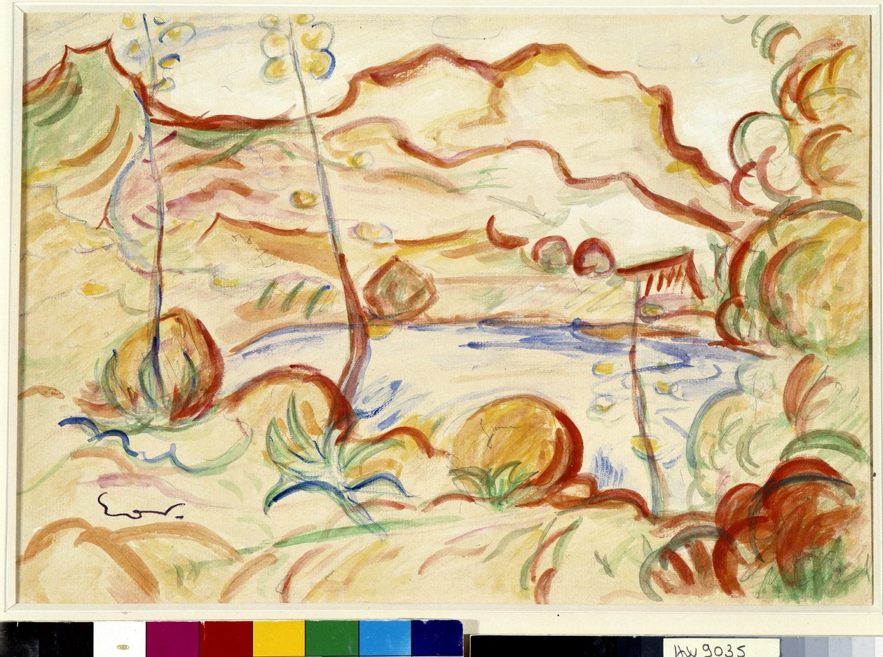 Utsikt over Cassis, Cap Canaille av Achille Emile Othon Friesz