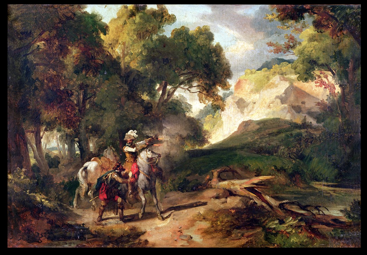 Henri IV (1553-1610) og kaptein Michau av Achille Etna Michallon