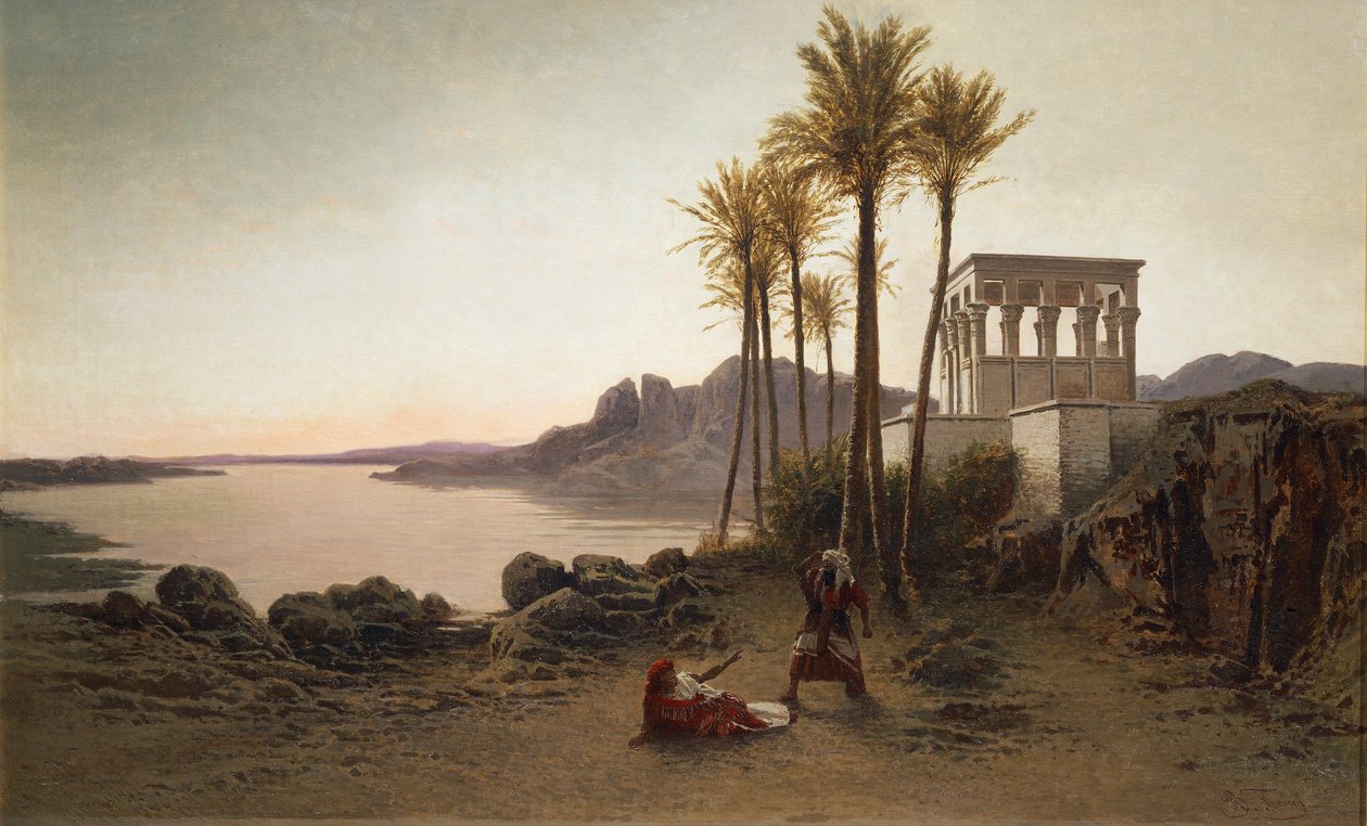 Scene fra Aida av Giuseppe Verdi, maleri av Achilles Formis (1832-1906), Italia av Achille Formis Befani