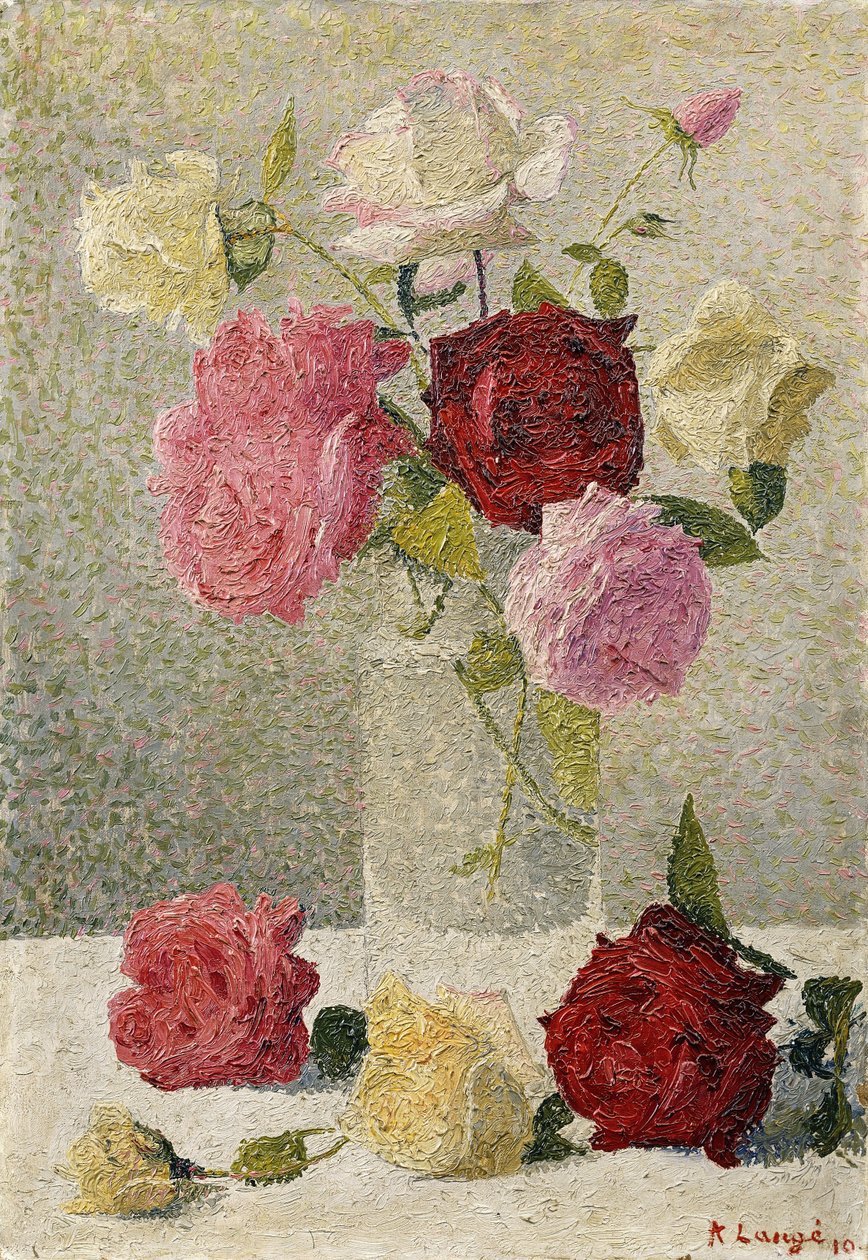 Roser i en vase av Achille Lauge