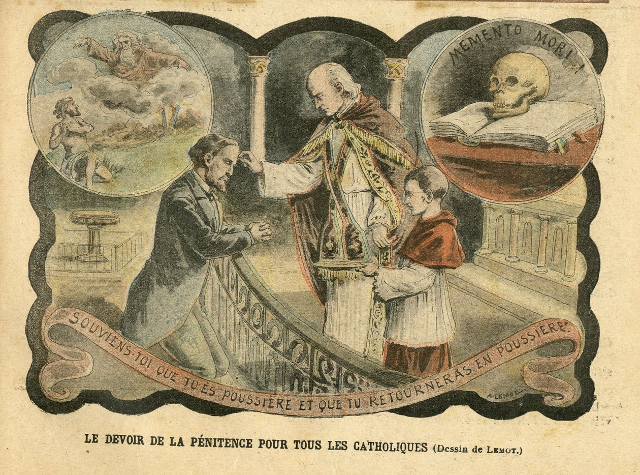 Illustrasjon av Achille Lemot (1846-1909) i Le Pelerin av Achille Lemot