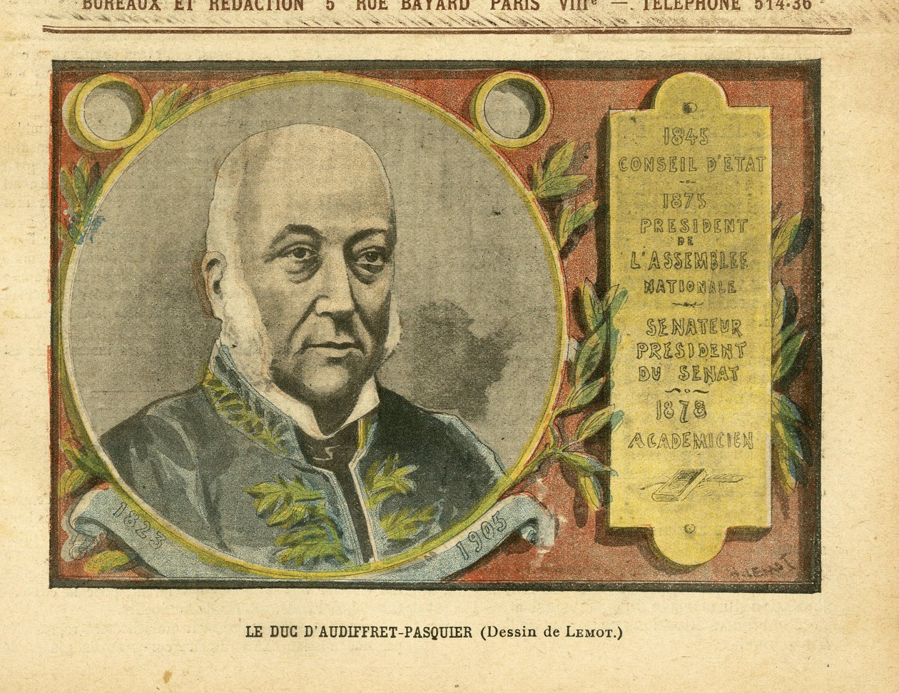 Illustrasjon av Achille Lemot (1846-1909) i Le Pelerin av Achille Lemot