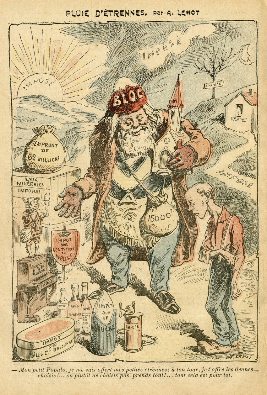Illustrasjon av Achille Lemot (1846-1909) i Le Pelerin av Achille Lemot