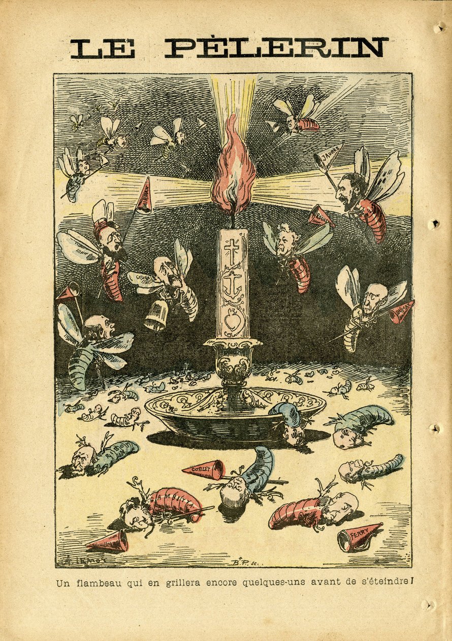 Illustrasjon av Achille Lemot (1846-1909) i Le Pelerin av Achille Lemot