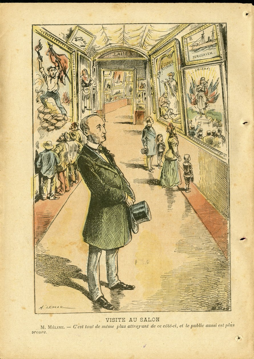 Illustrasjon av Achille Lemot (1846-1909) i Le Pelerin av Achille Lemot