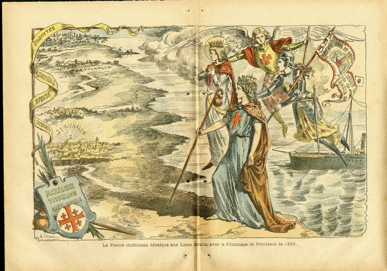 Illustrasjon av Achille Lemot (1846-1909) i Le Pelerin av Achille Lemot