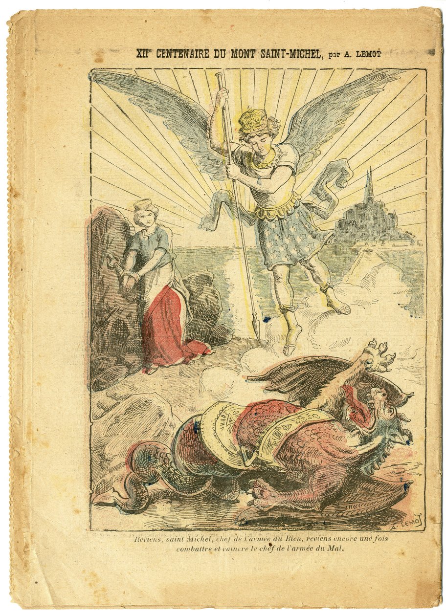 Illustrasjon av Achille Lemot (1846-1909) i Le Pelerin av Achille Lemot