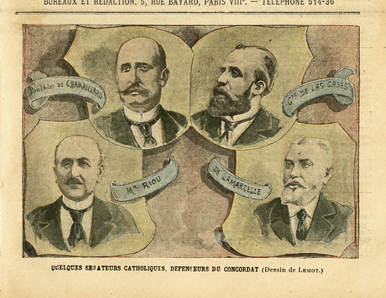 Illustrasjon av Achille Lemot (1846-1909) i Le Pelerin av Achille Lemot