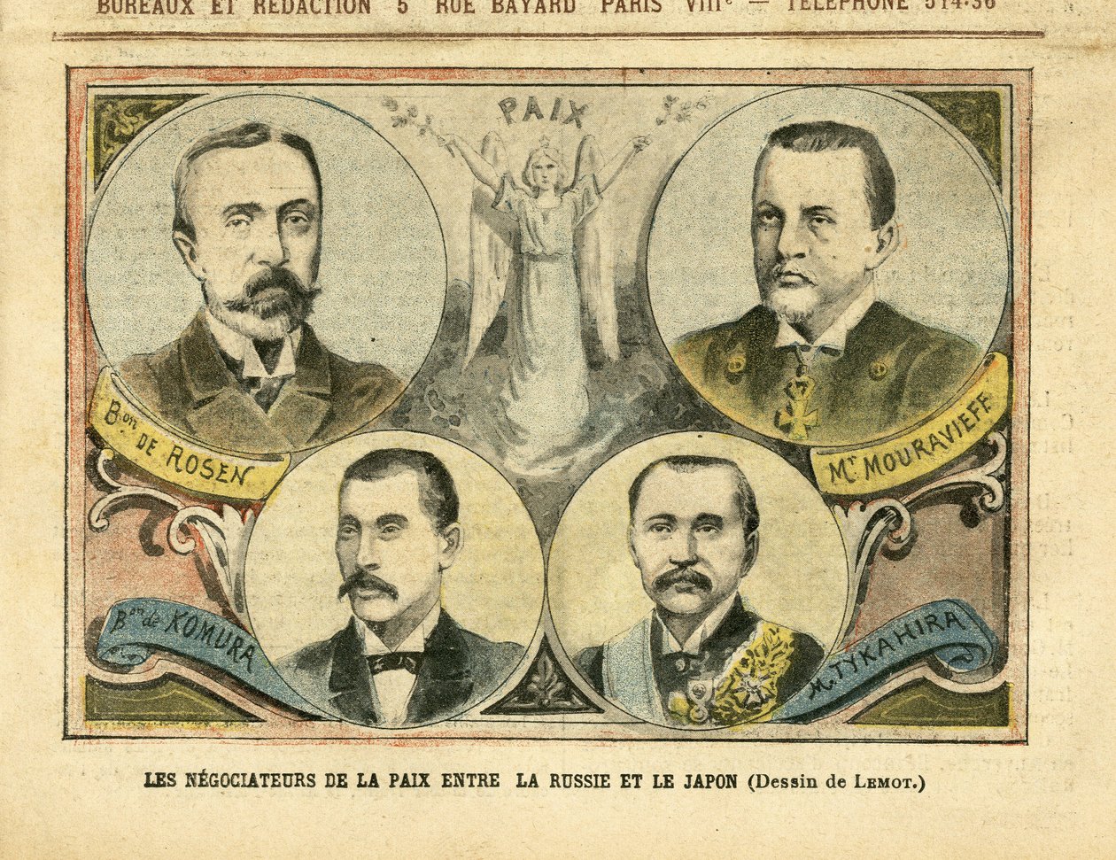 Illustrasjon av Achille Lemot (1846-1909) i Le Pelerin av Achille Lemot