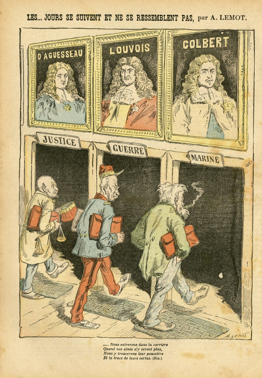 Illustrasjon av Achille Lemot (1846-1909) i Le Pelerin av Achille Lemot