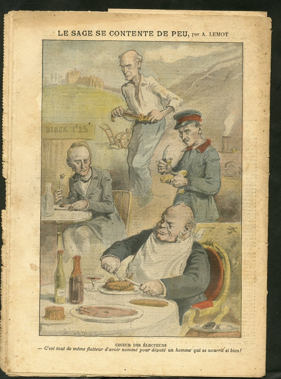 Illustrasjon av Achille Lemot (1846-1909) i Le Pelerin av Achille Lemot