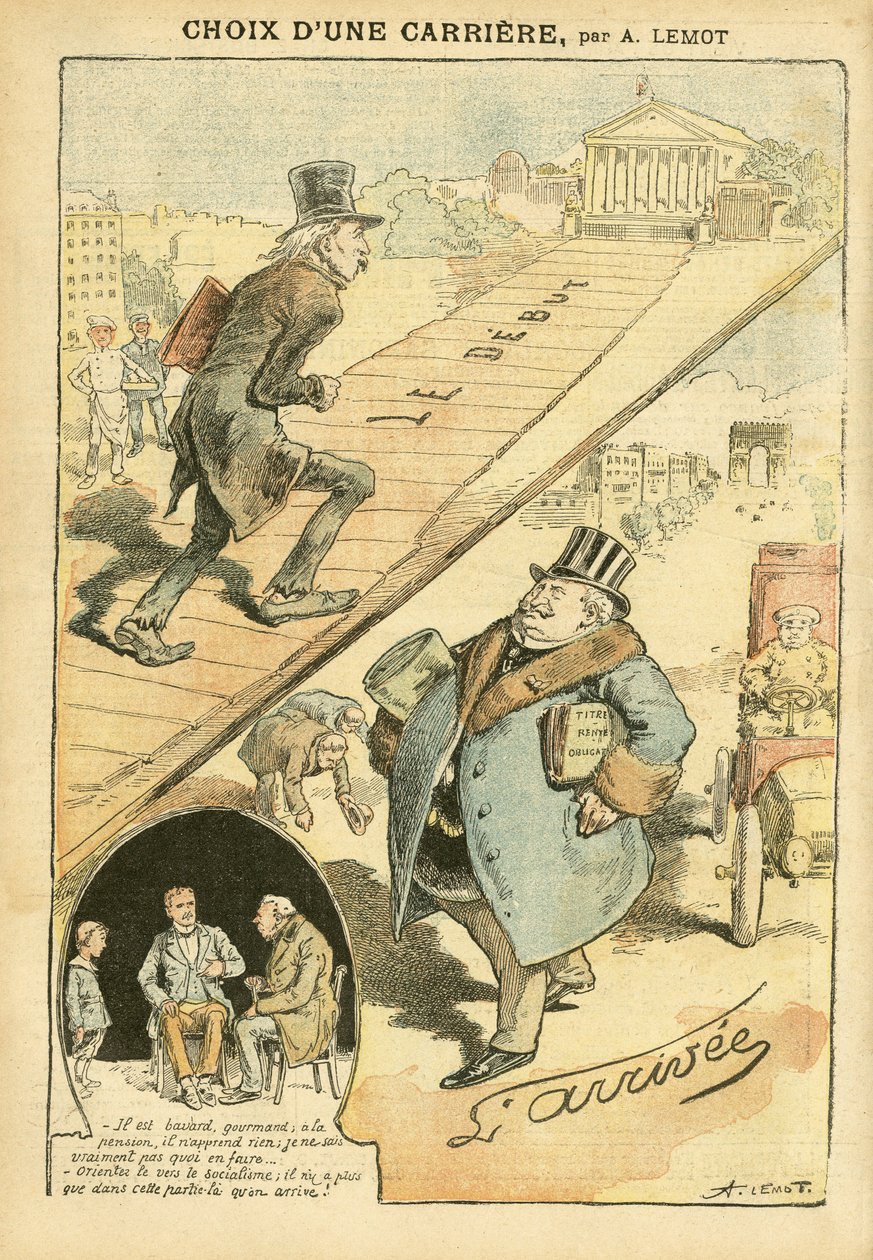 Illustrasjon av Achille Lemot (1846-1909) i Le Pelerin av Achille Lemot